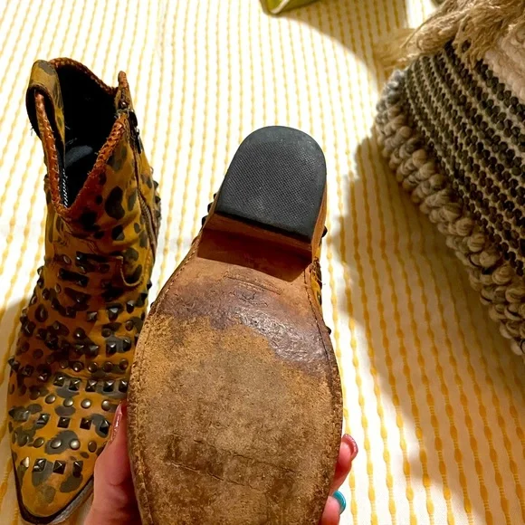 Liberty black cheetah deals booties